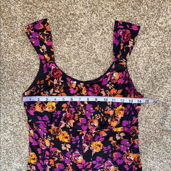 George Purple Black Sleeveless Midi Sundress - Picture 12 of 14